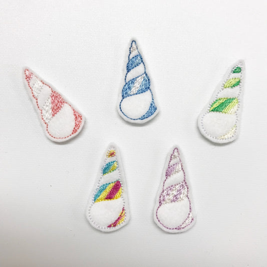 Unicorn Horn Felties - strip of 3