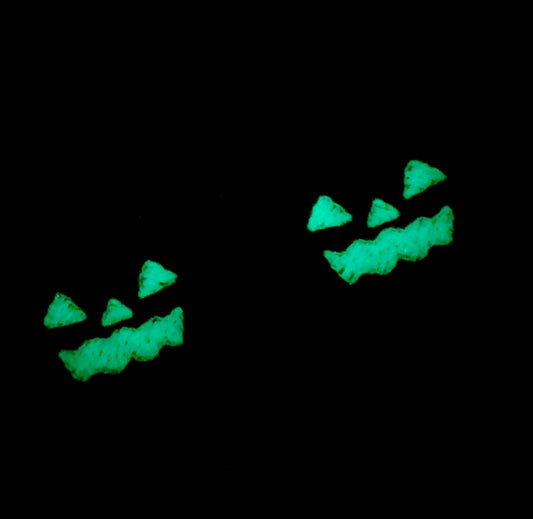 Glow in the Dark Pumpkin Felties / set of 3