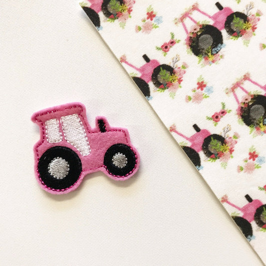 Blooming Tractor Feltie - strip of 3