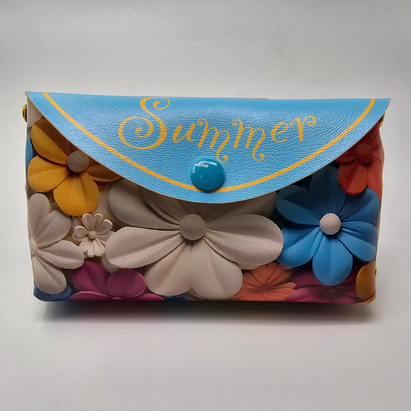 Personalised Summer Flowers Mini Clutch