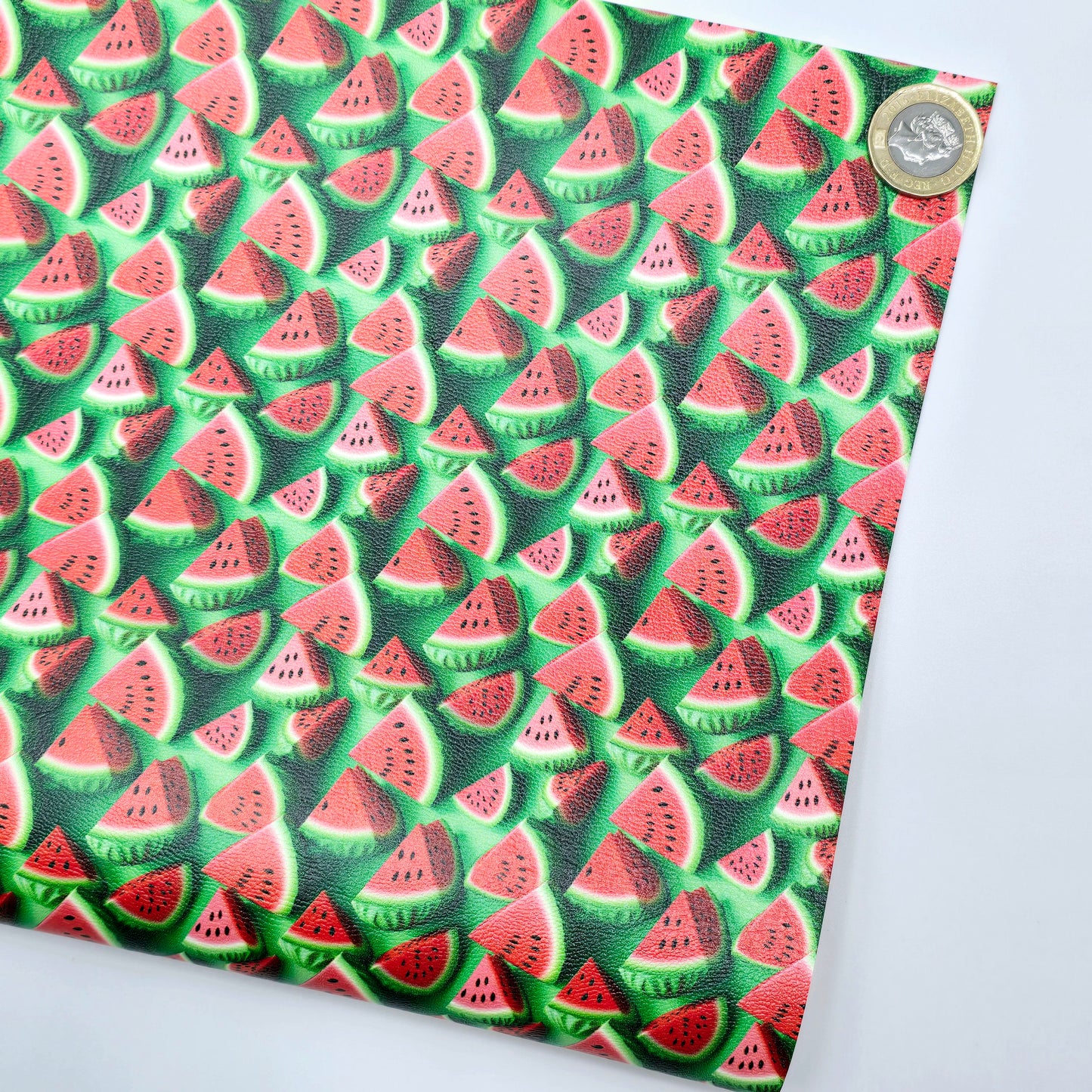 3D Watermelon Artisan Leatherette
