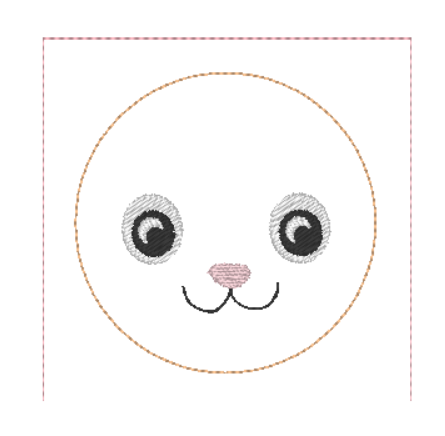 Bunny Birthday Badge - Digital Embroidery File