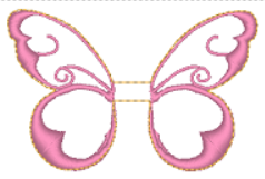 Butterfly Top and Tails Embroidery File (Multiple sizes) - Digital Embroidery File
