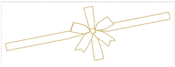 Christmas Gift tag and bow wrap | Digital Embroidery File