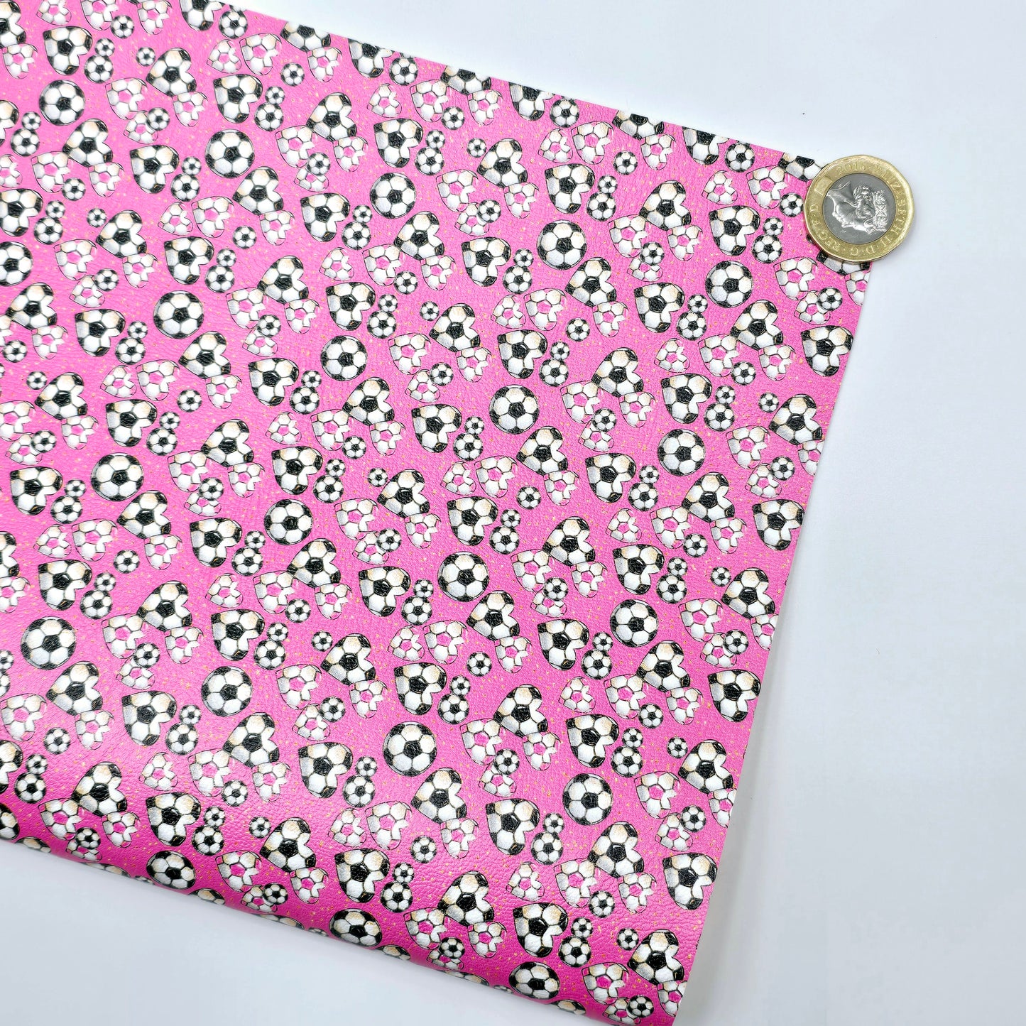 I Heart Football Pink Artisan Leatherette