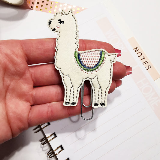 No Prob-llama Embroidered Planner Clip