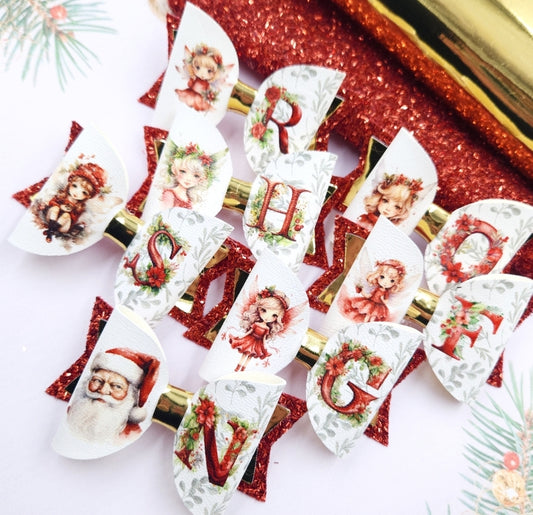 Personalised Santa & The Christmas Fairies | Printed Bow Loops