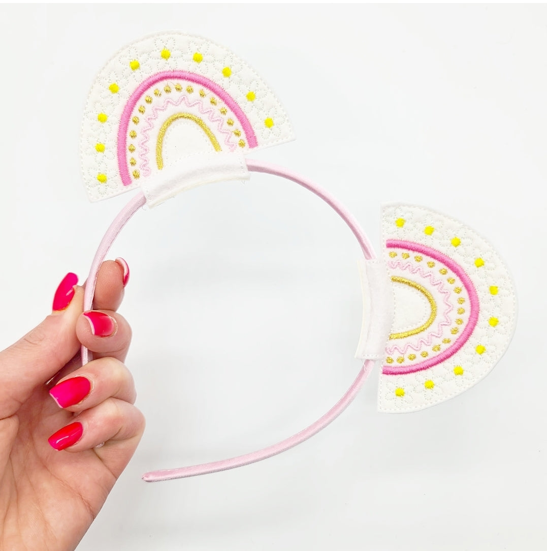 Daisy Rainbow Headband Sliders