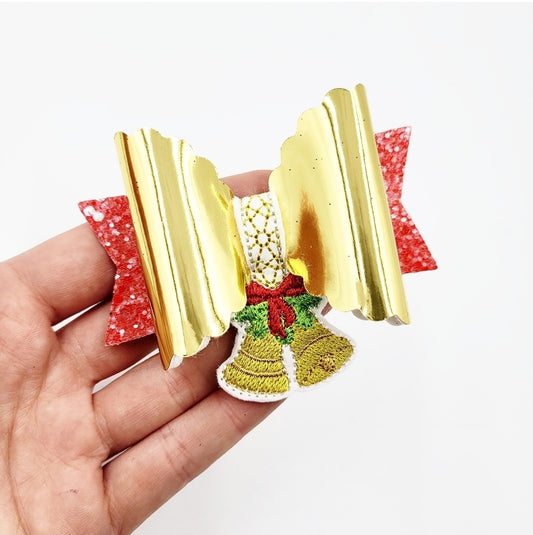 Jingle Bells Bow Peeker