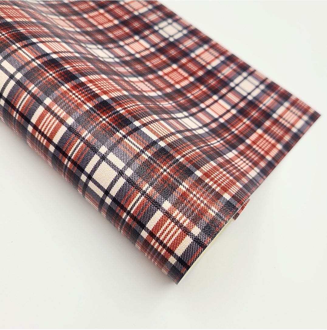 Autumn Plaid Artisan Leatherette