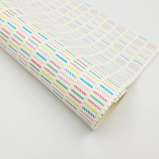 Birthday Candles Artisan Leatherette