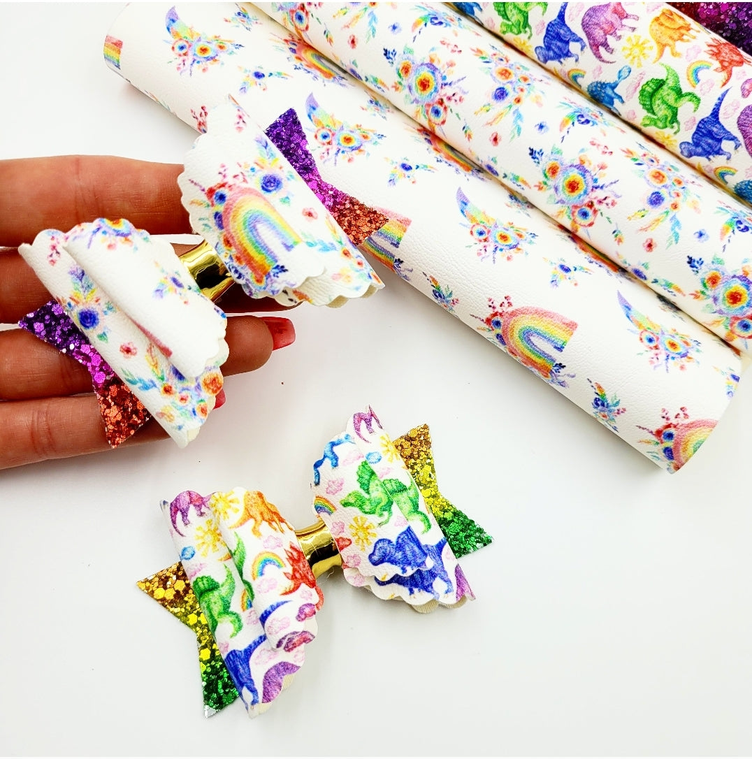 Jurassic Rainbow Artisan Leatherette
