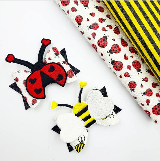 Bumble Bee and Ladybird Bow Peeker