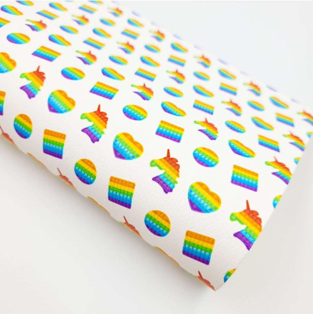 Poppit Bright Unicorn Artisan Leatherette