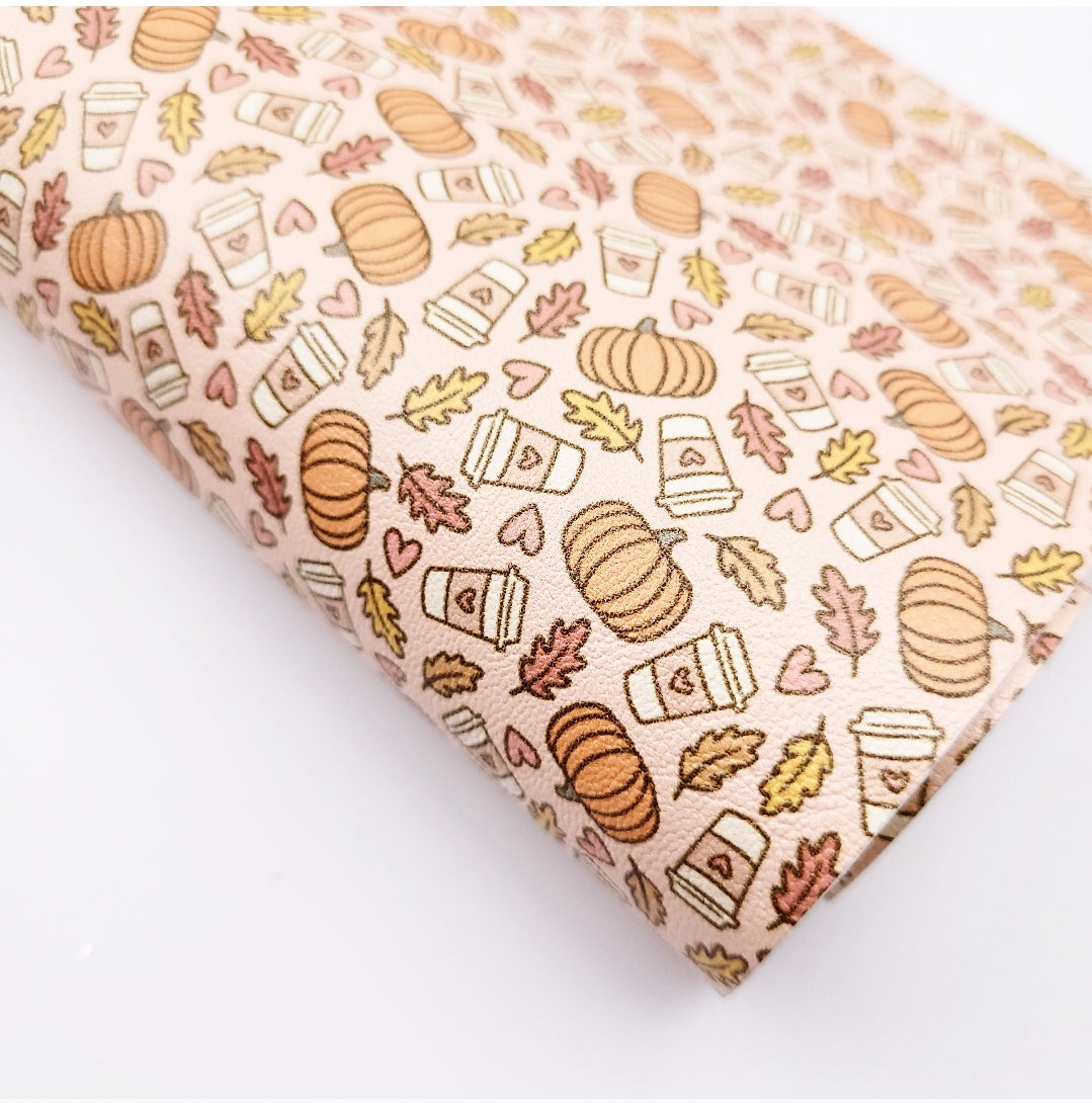 Pumpkin Spice Latte Artisan Leatherette