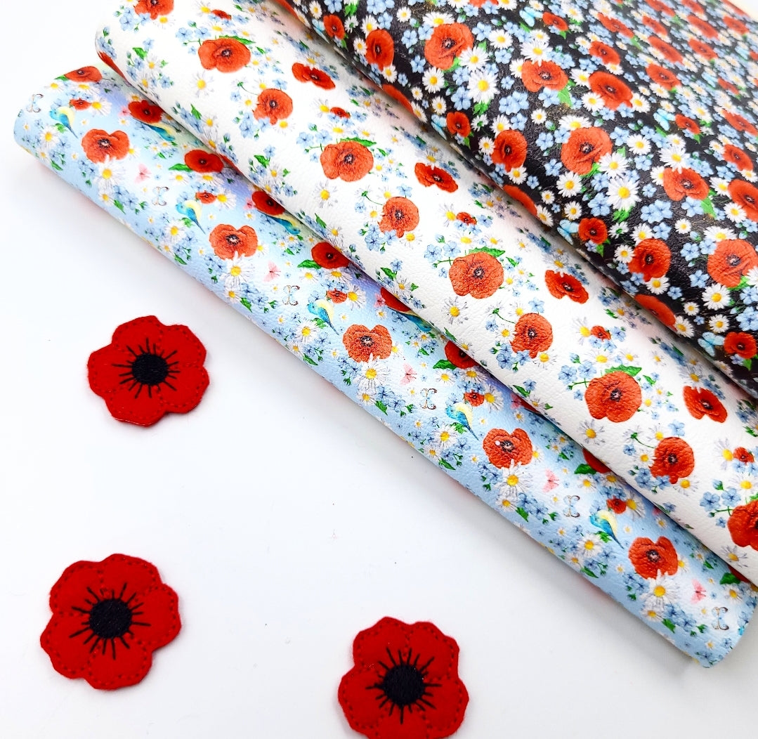 Poppy Field Artisan Leatherette