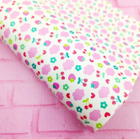 Clouds & Strawberries Artisan Leatherette