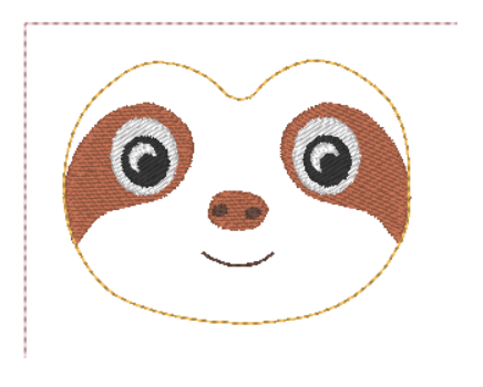Sloth Birthday Badge | Digital Embroidery File