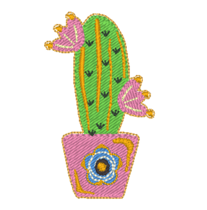 Cactus feltie - Digital Embroidery File