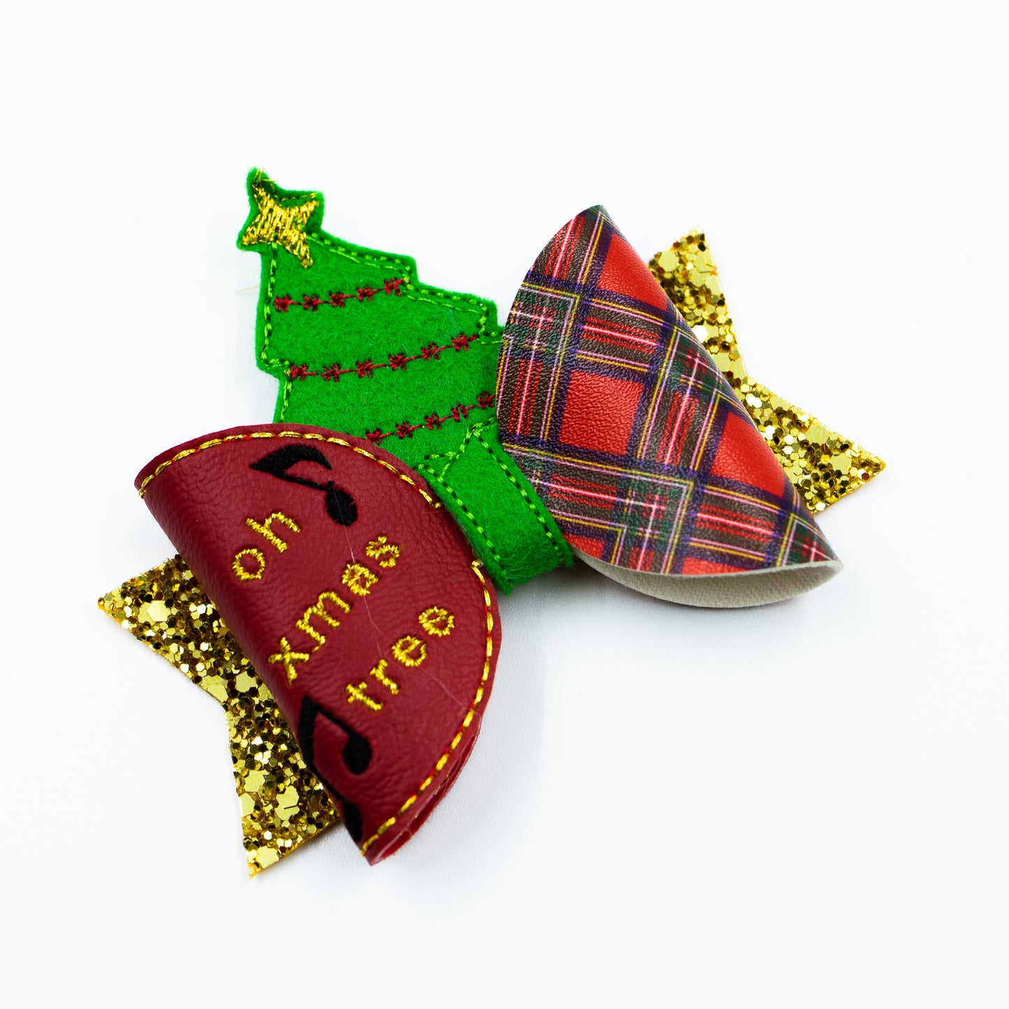 Oh Christmas Tree Bow half and Bow Peeker Featuring the Dolly Bow