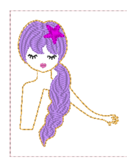 Mermaid Peekabum | Digital Embroidery File