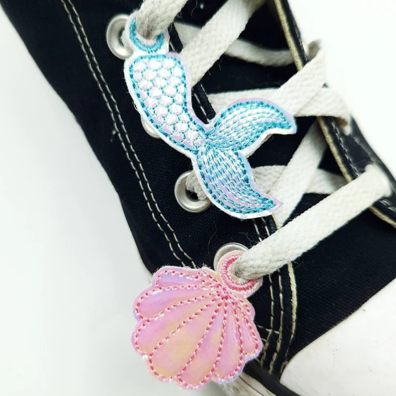 Mermaid shoe or jewellery charms | Digital Embroidery File
