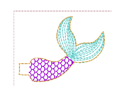 Mermaid Peekabum | Digital Embroidery File