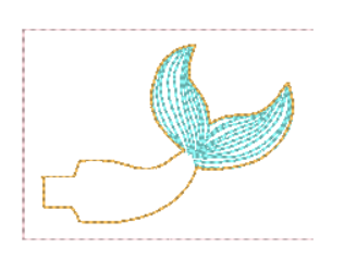 Mermaid Peekabum | Digital Embroidery File