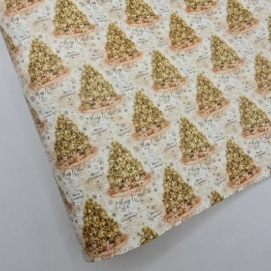 Christmas Gold Artisan Leatherette