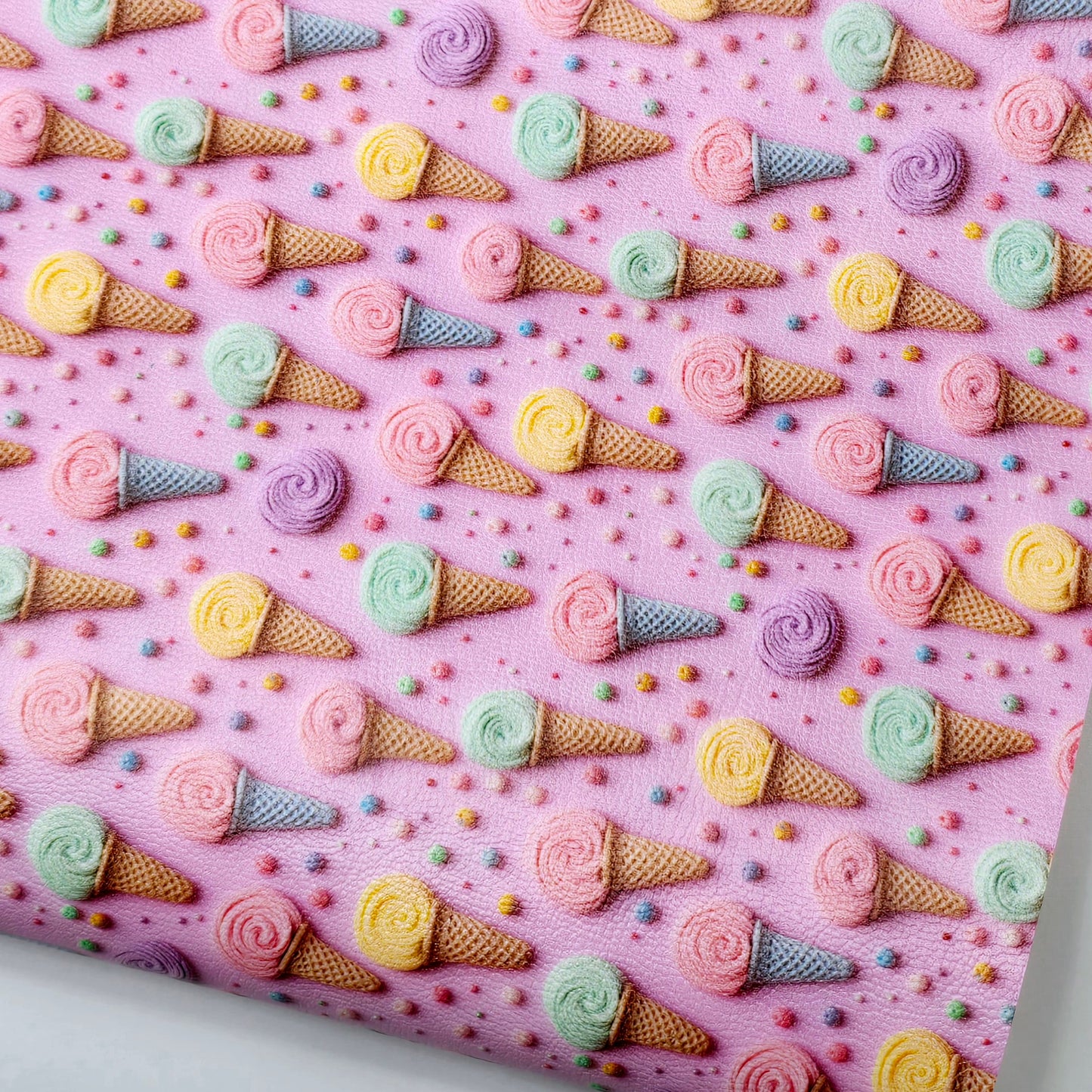 Ice Cream Swirls Artisan Leatherette