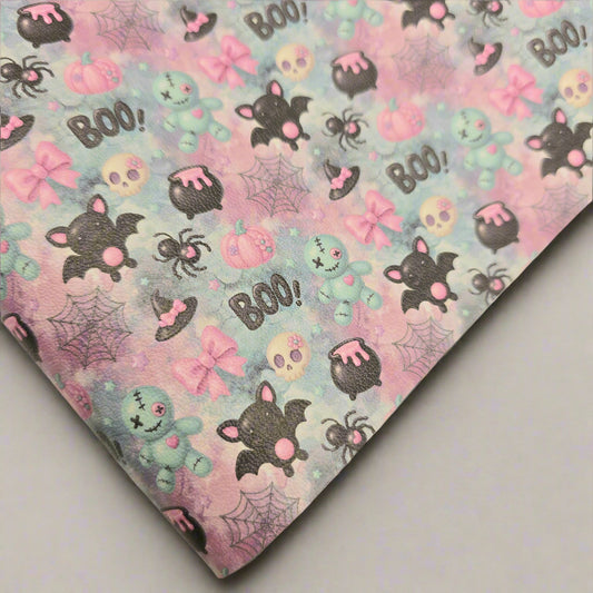 Mint & Pink Boo Artisan Leatherette