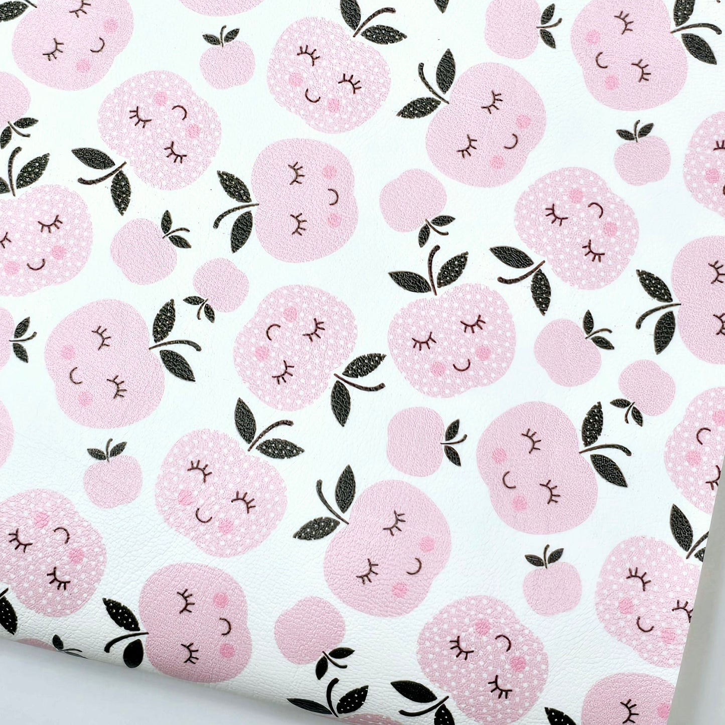 Cute Pink Apples Artisan Leatherette