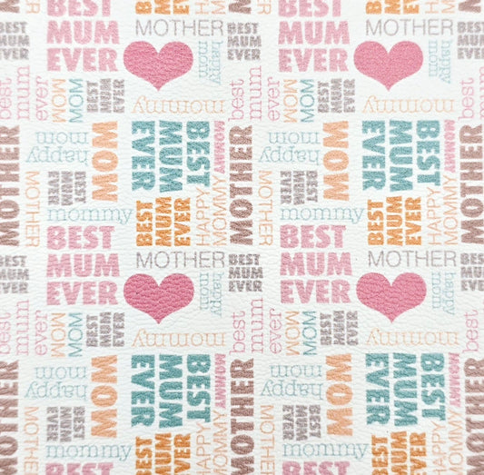 Best Mum Ever Artisan Leatherette