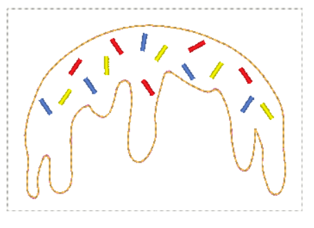 Ice Cream Bow Holder | Digital Embroidery File