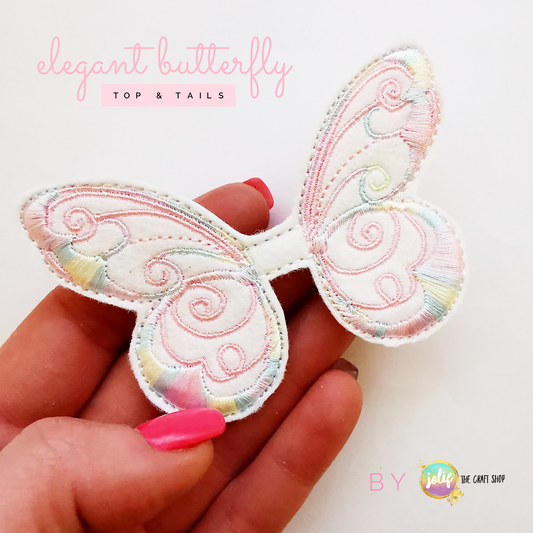 Pastel Rainbow Elegant Butterfly Top & Tails