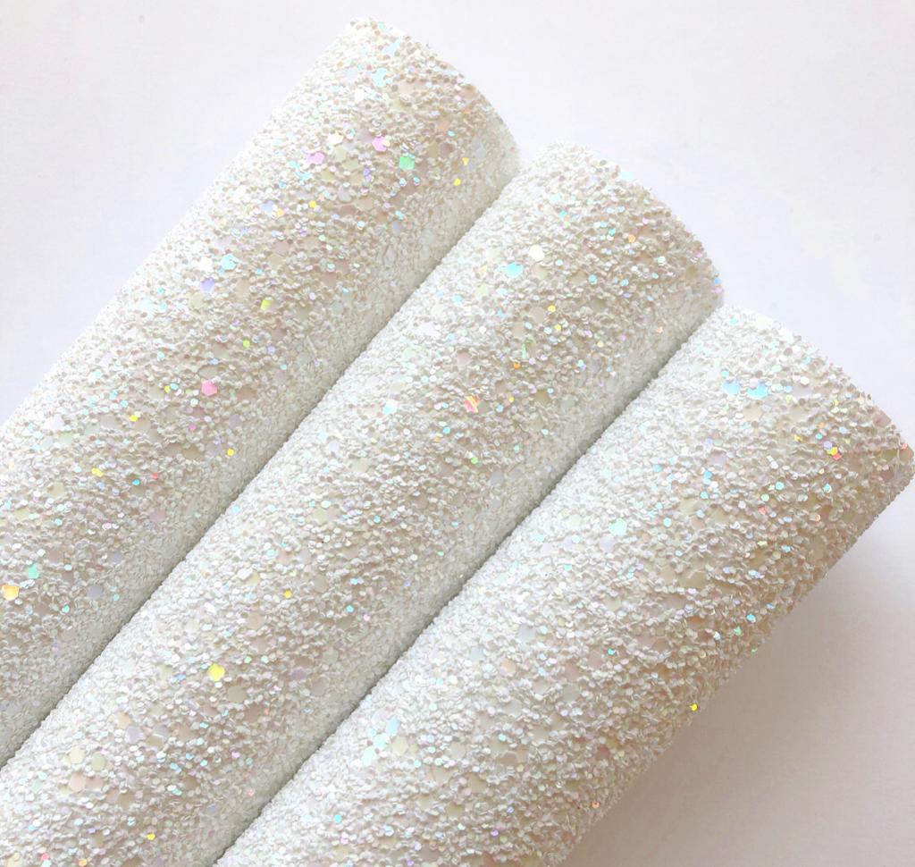 White Rainbow Chunky Glitter