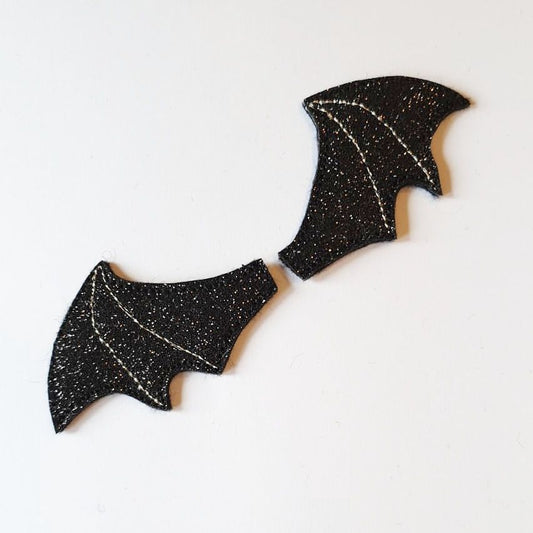 Glitter Bat Wing Felties / set of 2