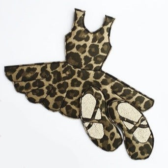 Leopard Print Ballet Girl Bow Holder