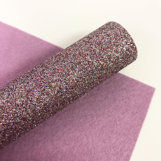 Confetti Pink Glitter Felt