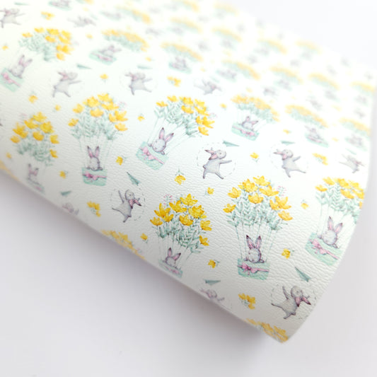 Mr Bunny Daffodils Artisan Leatherette
