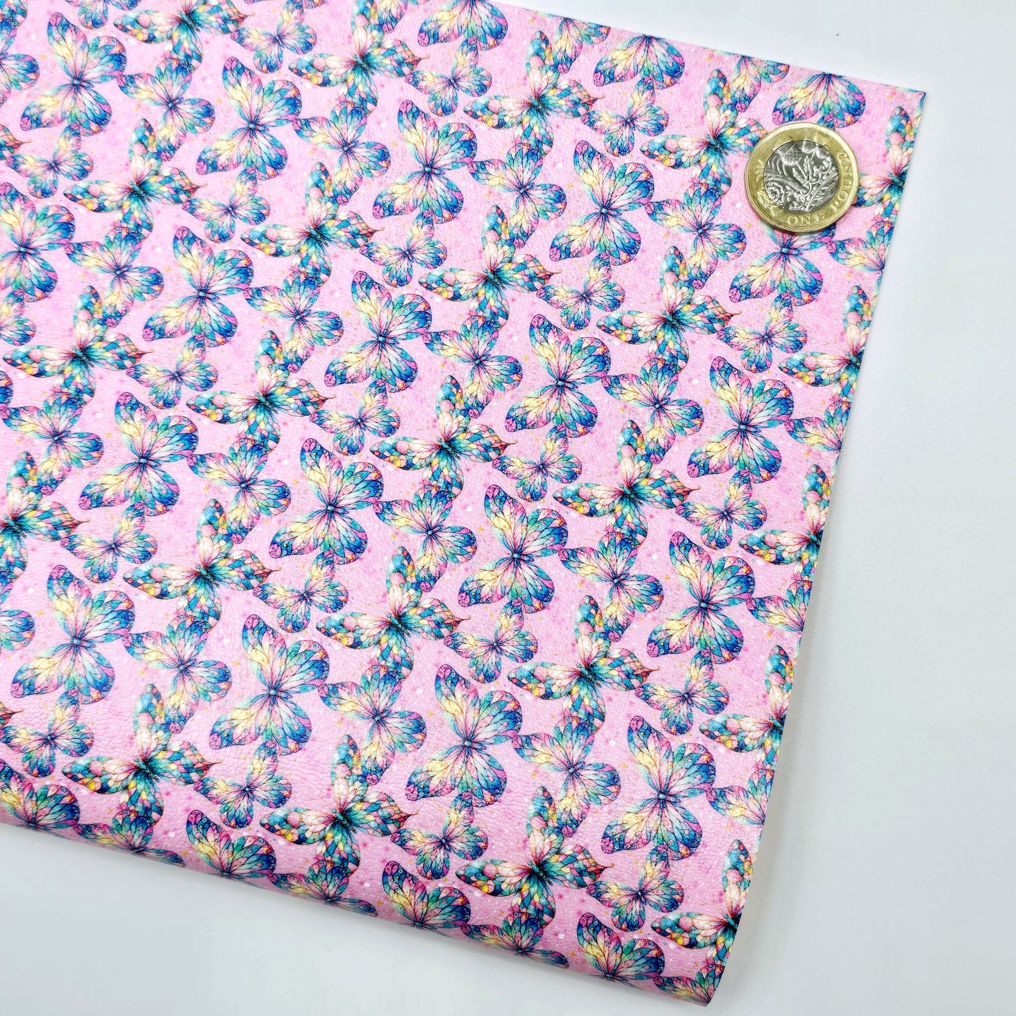 Multi Coloured Butterflies Artisan Leatherette – Leatherette Lane