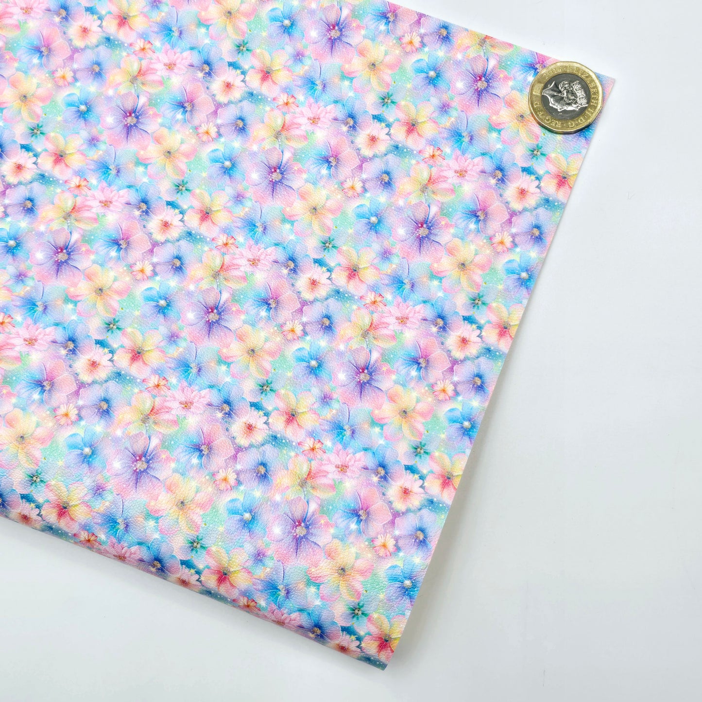 Pastel Pretty Florals Artisan Leatherette