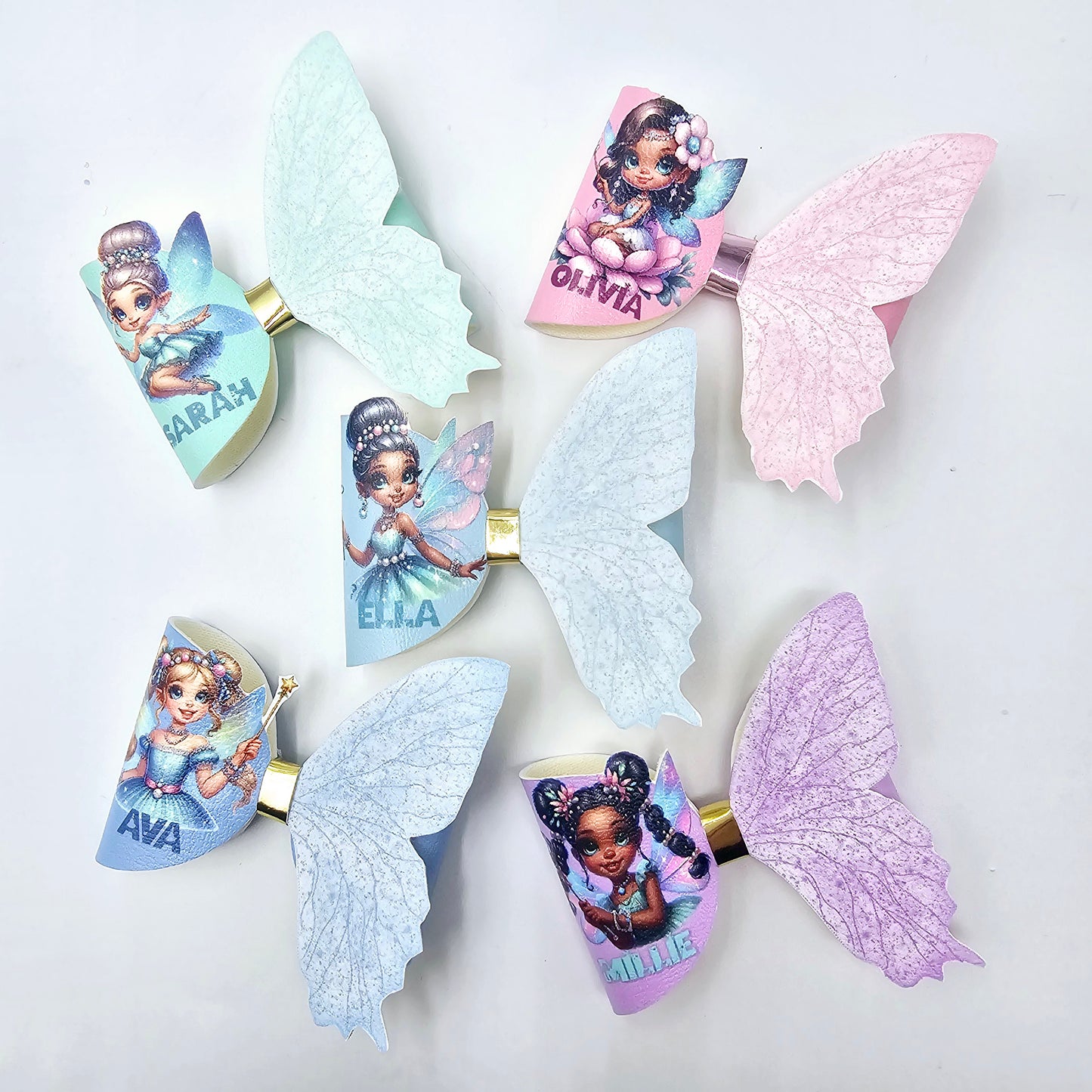 Fairy Wing | Printed Leatherette Bow Loops