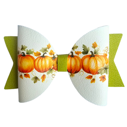 Pumpkins and Leaves Fabric Roll