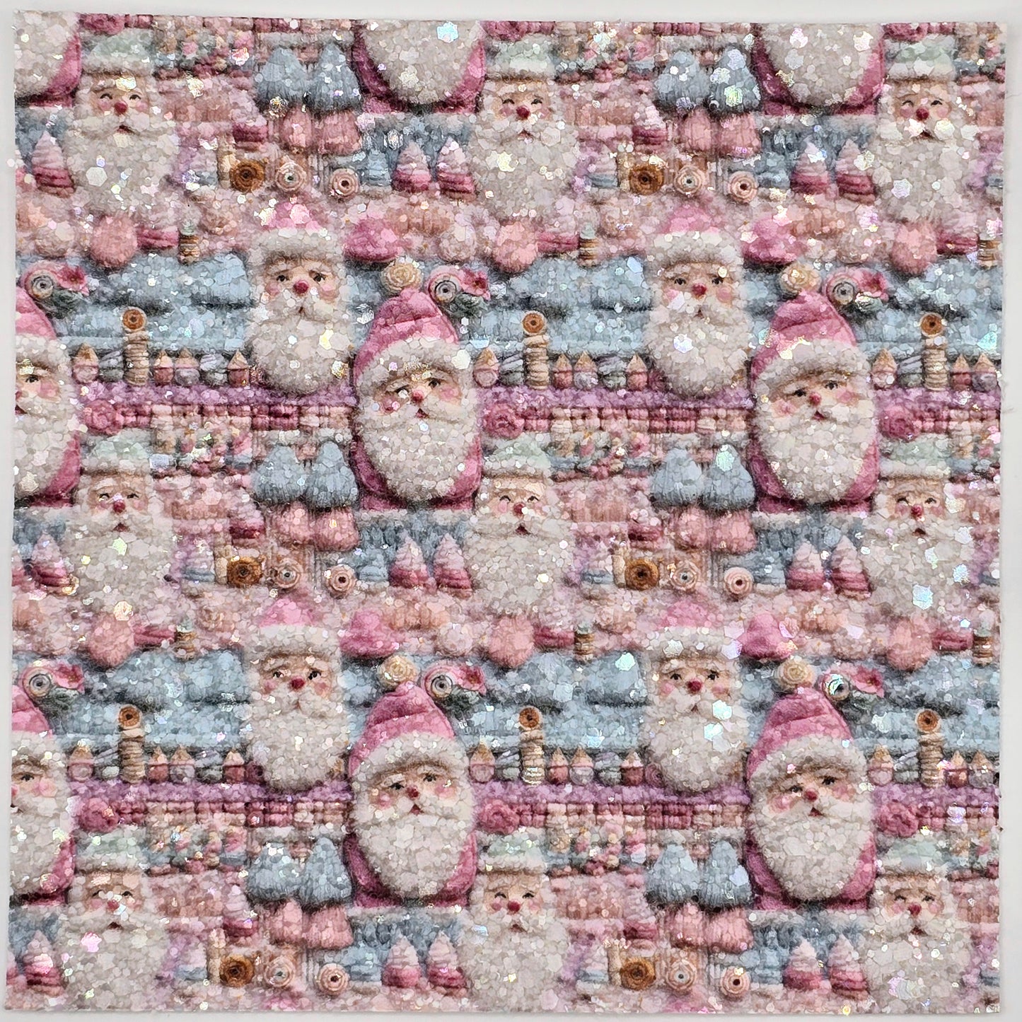 Embroidery Santa Chunky Glitter