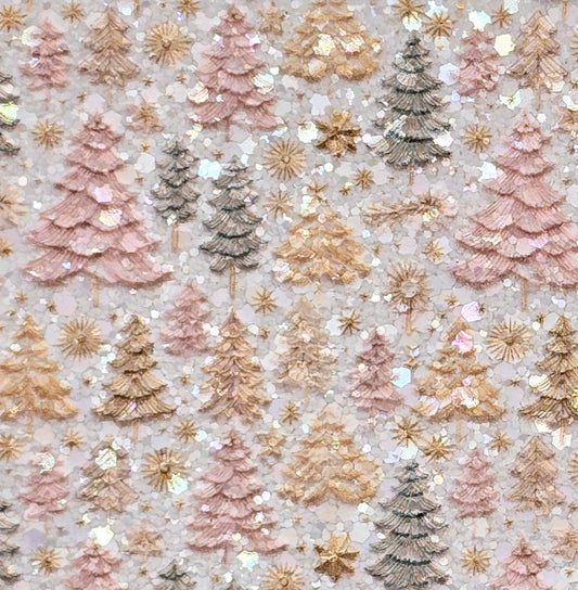 Pearlescent Christmas Trees Chunky Glitter