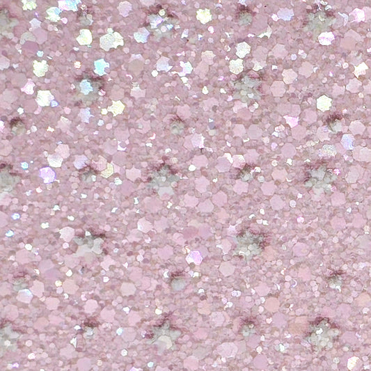 Pink Stars (Gingerbread Background)Chunky Glitter