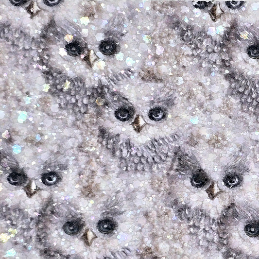 Snow Owl Chunky Glitter