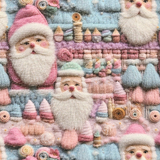 Embroidery Santa Artisan Leatherette