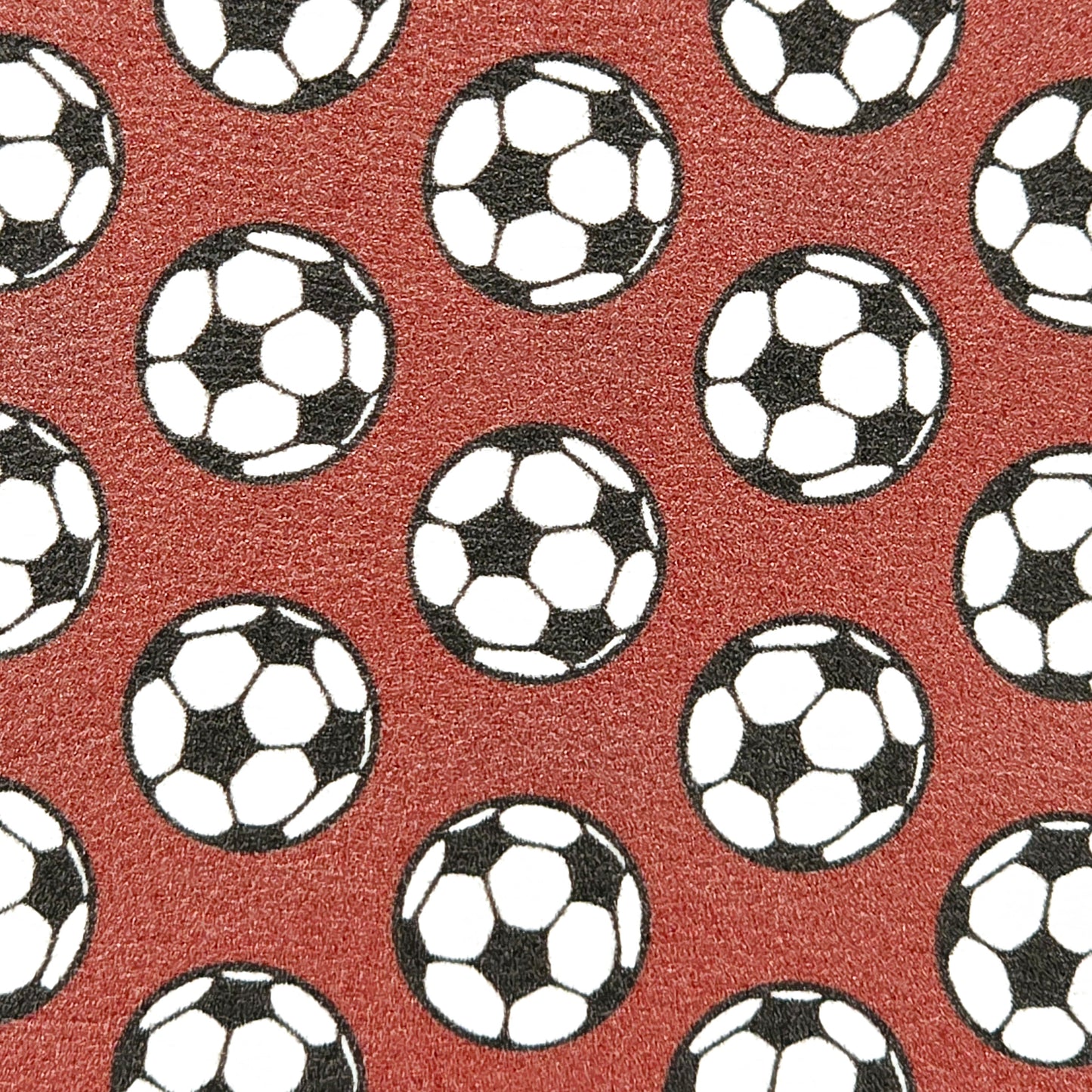 Footballs on Red Artisan Leatherette